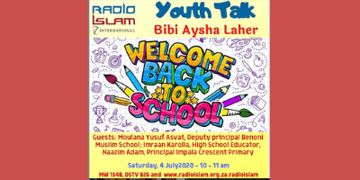 Youth talk with Bibi Aysha Laher – Back to School